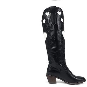 Heart tall cowboy boots